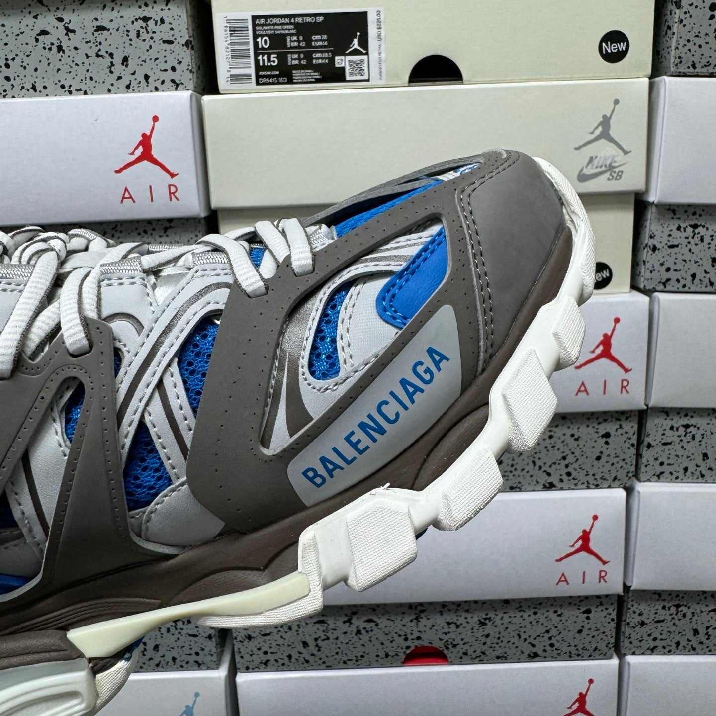 Balenciaga Track Led white blue