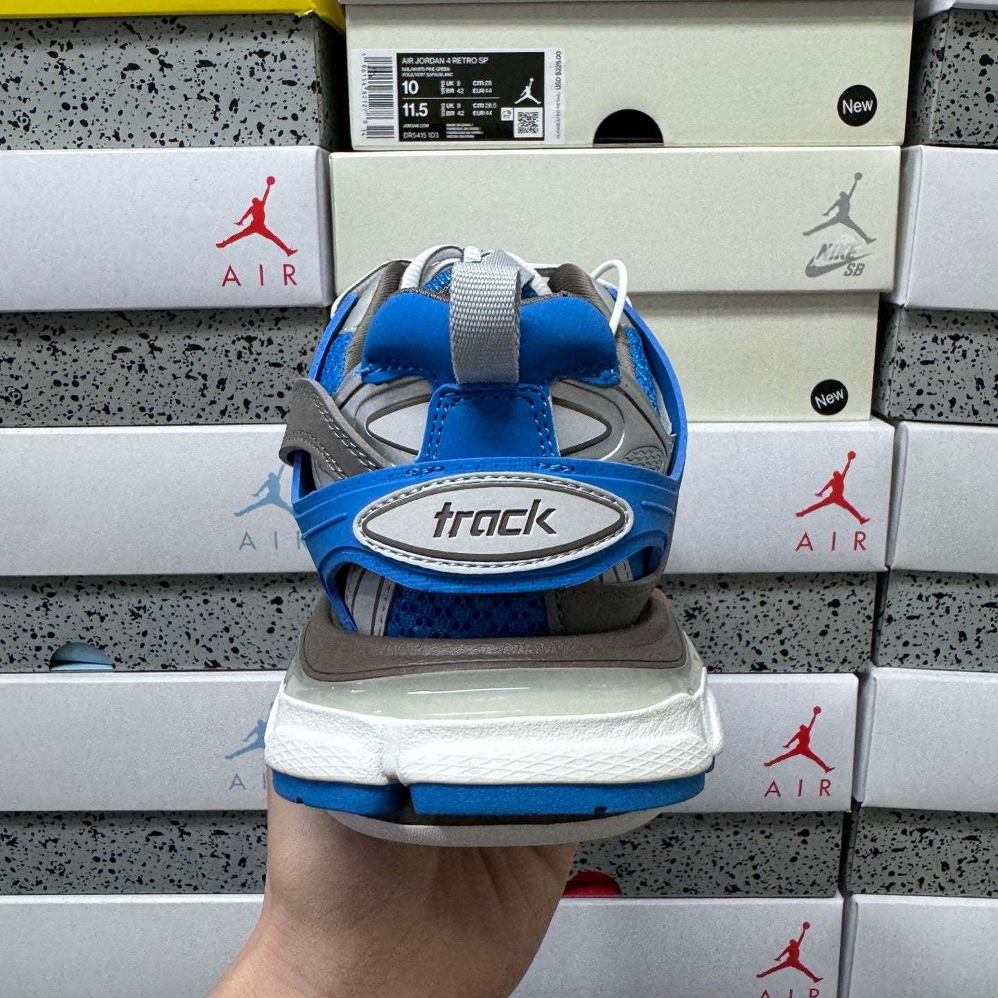 Balenciaga Track Led white blue