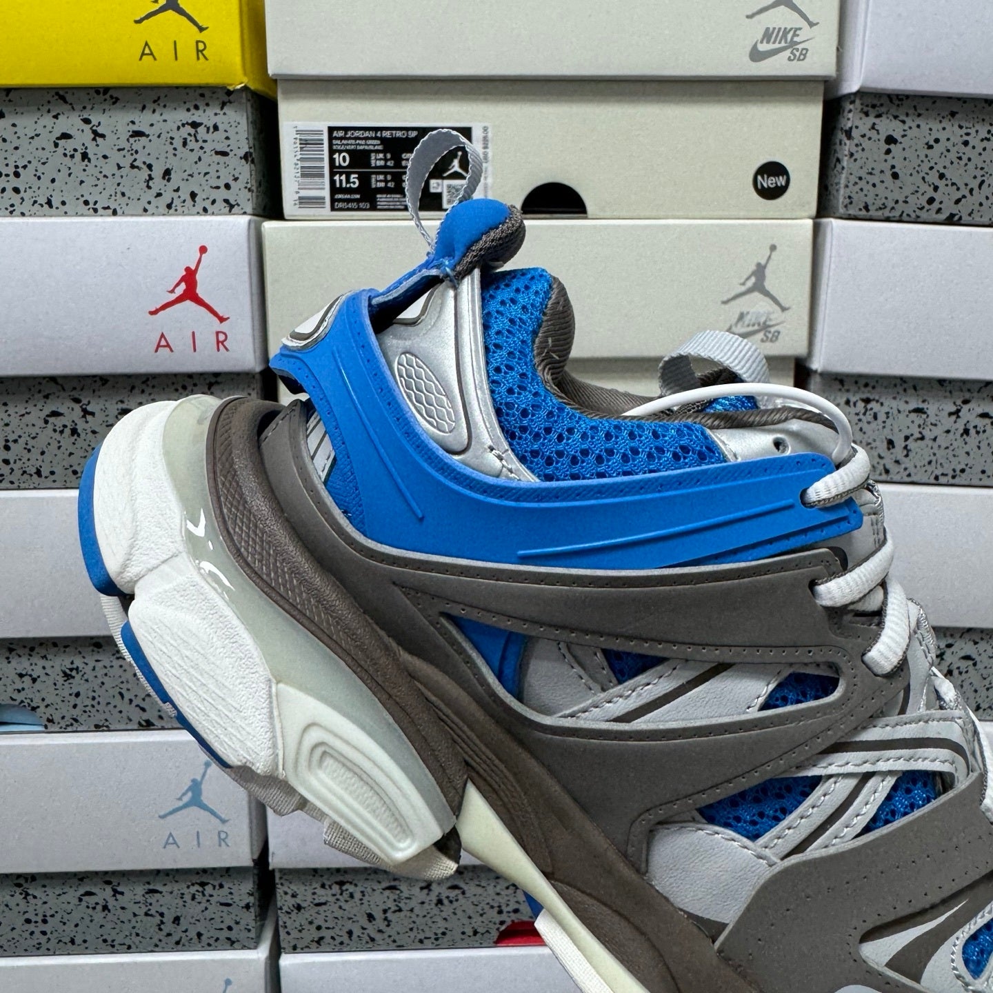 Balenciaga Track Led white blue