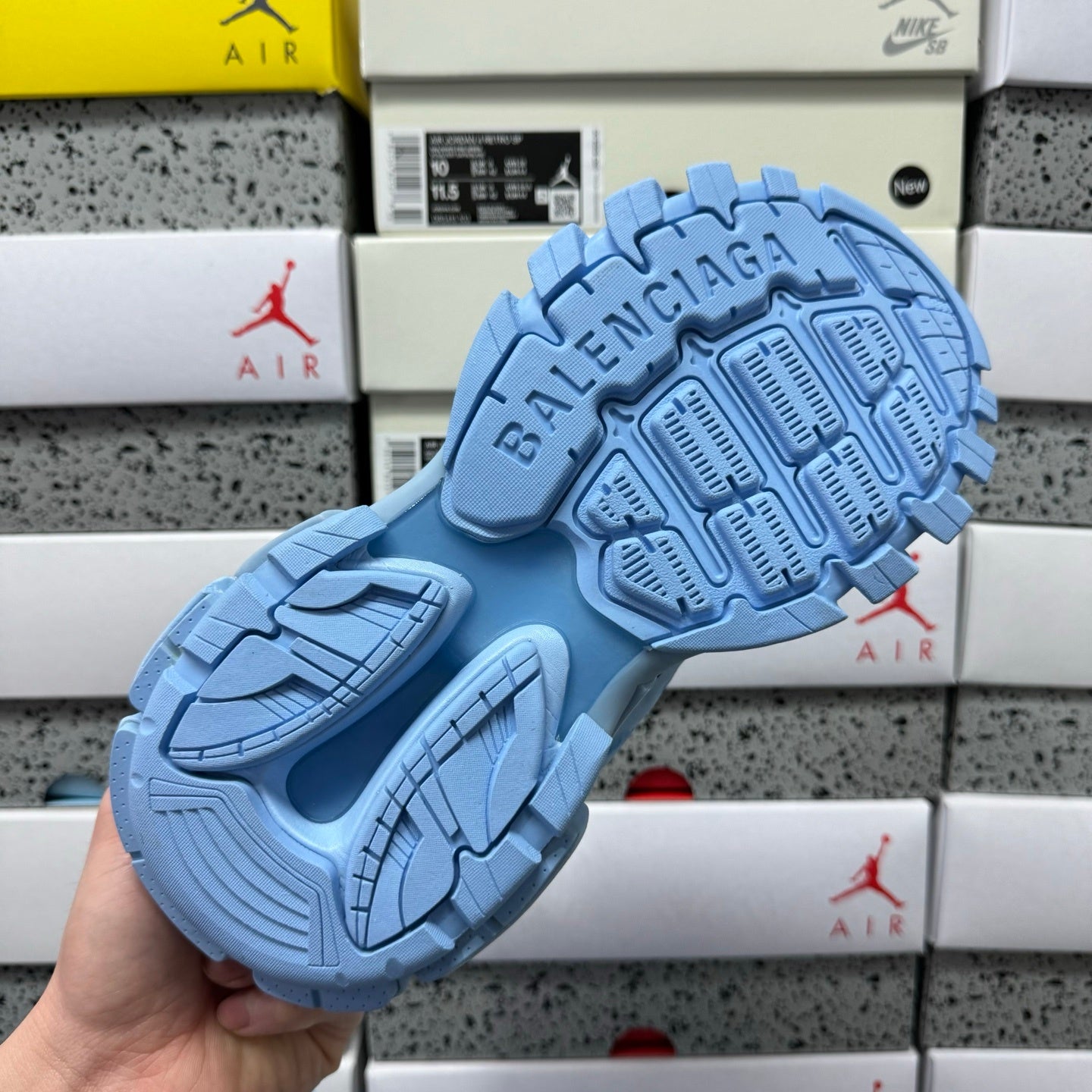 Balenciaga Track Led sky blue