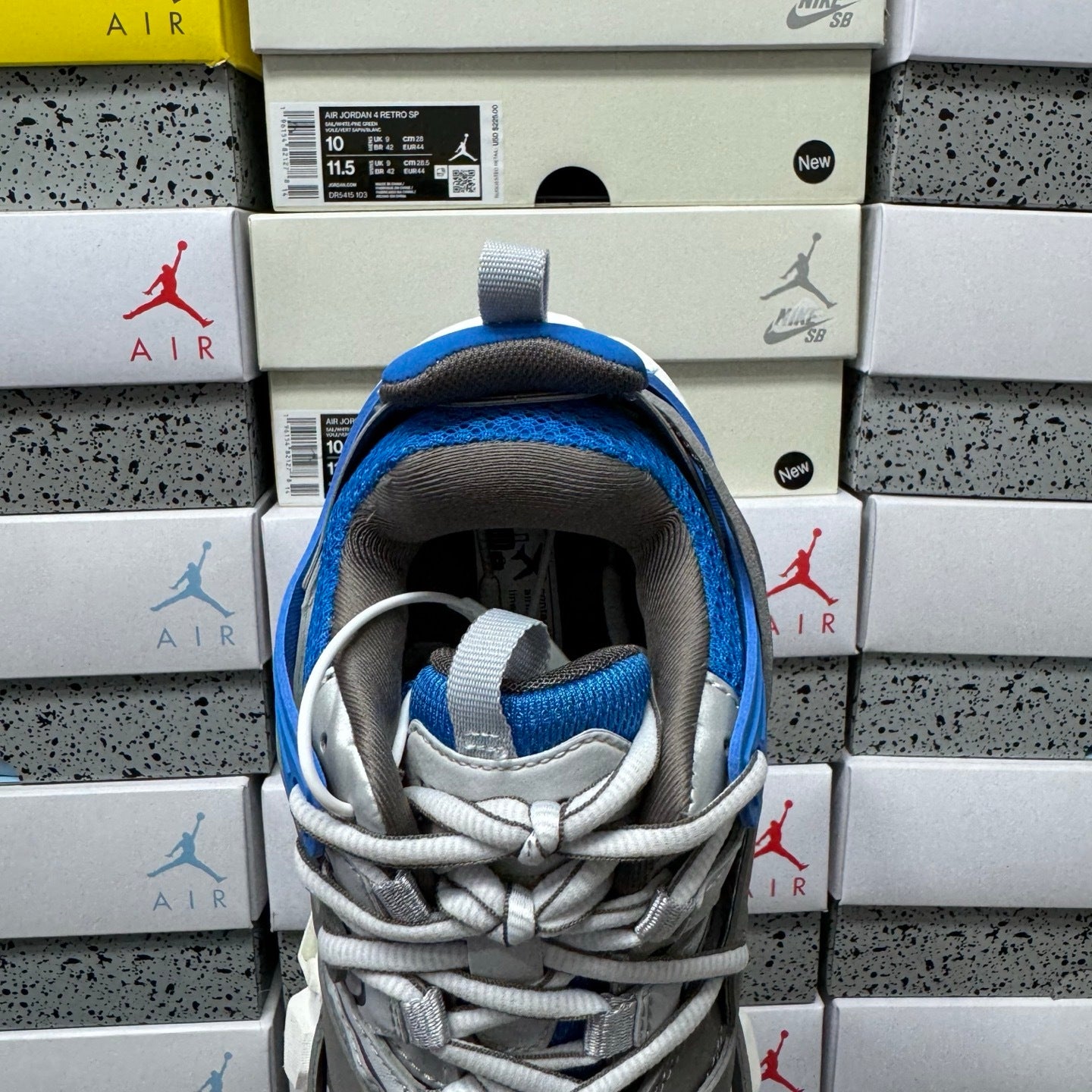 Balenciaga Track Led white blue