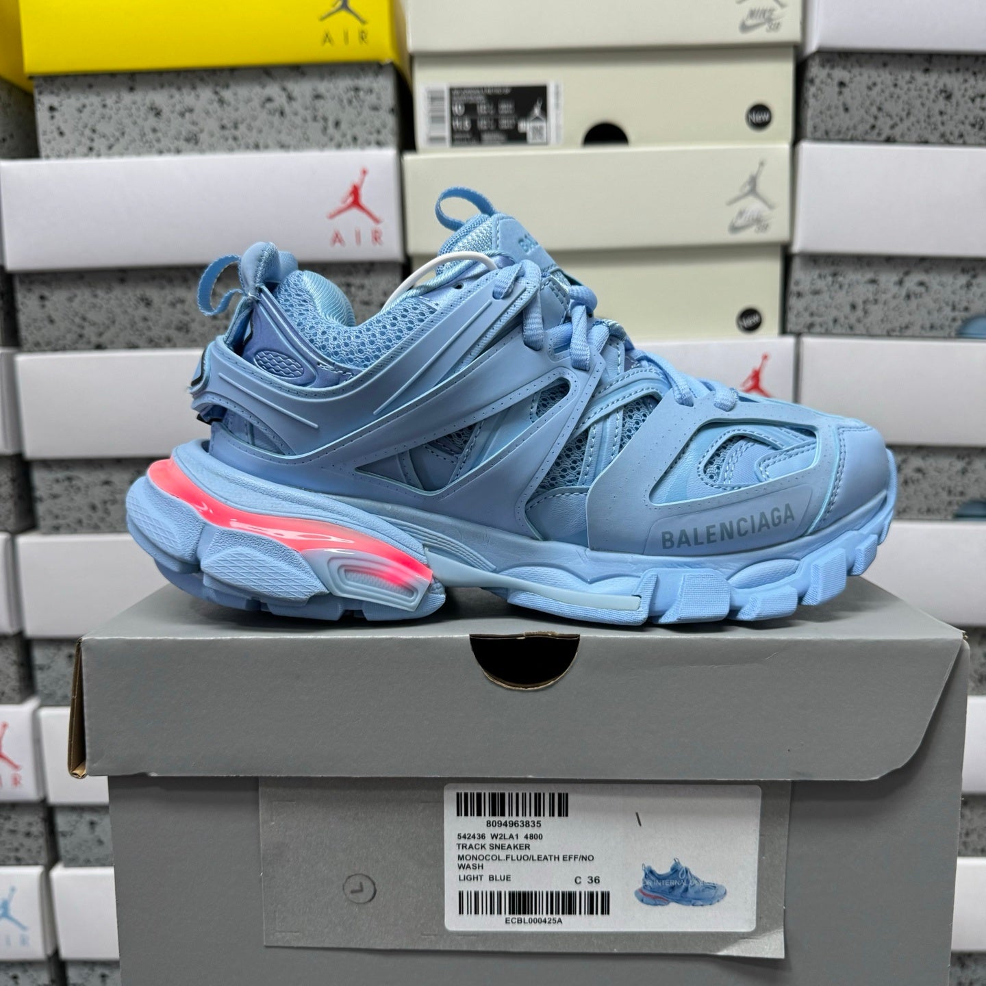 Balenciaga Track Led sky blue