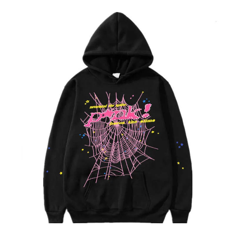 Hoodie Sp5der Black/Pink
